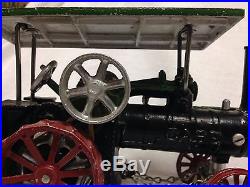 Vintage Case Steam engine tractor & water wagon by Irwin's Model Shop, aluminium