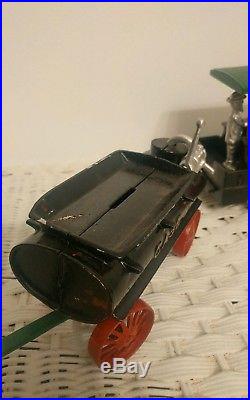 Vintage Case steam engine tractor with water wagon toy irvins
