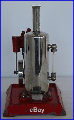 Vintage Empire Metalware Corp B 31 Upright Electric Toy Steam Engine