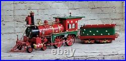 Vintage European Finery Toy Trains Steam Engine & Carriage Xmas Gift Decor Sale