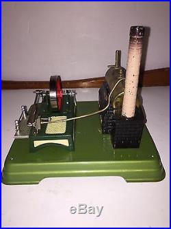 Vintage Fleischmann (Germany) Toy Steam Engine with Original Box. EUC