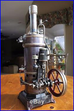 Vintage German Bing Vertical 130/115 Steam Engine Dampfmaschine 10 cm Boiler