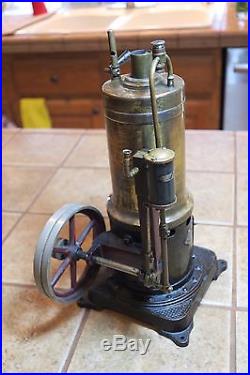 Vintage German Bing Vertical 130/331 Steam Engine Dampfmaschine Runs Well