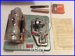 Vintage Horizontal Jensen 75 Steam Engine In Original Box Working Model USA Made