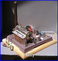 Vintage, Horizontal, Wilesco D-202 electrically heated, live steam engine early