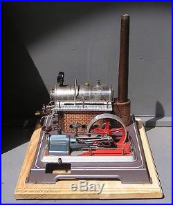 Vintage, Horizontal, Wilesco D-202 electrically heated, live steam engine early