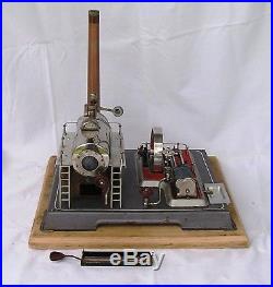 Vintage, Horizontal, early version Wilesco D-20, live steam engine