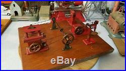 Vintage JENSEN MFG Steam Engine Toy Machine Work Shop #100 made in Jeanette, PA