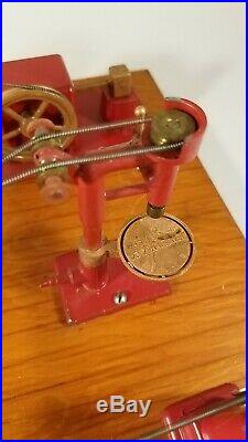Vintage JENSEN MFG Steam Engine Toy Machine Work Shop #100 made in Jeanette, PA