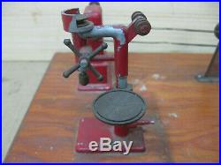 Vintage JENSEN MFG Steam Engine Toy Machine Work Shop with Power Shaft