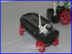 Vintage JI CASE Steam Engine Toy with Water Tender Cast Iron Irvins Shop NEAT