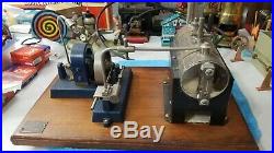 Vintage Jensen #10 Steam Engine Model Power Plant 1940's Brass Tag