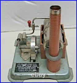 Vintage Jensen Live Steam Engine Model #76 Made In PA + Boiler, Burner, Chimney