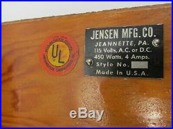 Vintage Jensen MFG Co 115 Volt 450 Watt Style no 5 Electric Steam Engine Model