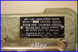 Vintage Jensen Manufacturing Style #75 Steam Engine