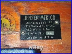 Vintage Jensen Mfg Co Style Model 25 Steam Engine 115 Volt AC DC