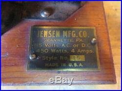 Vintage Jensen Model #35 Electric Steam Engine Large Boiler Works