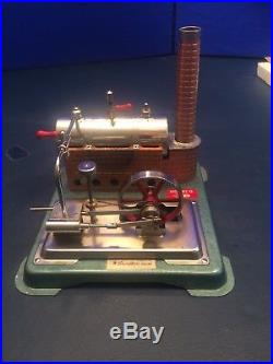 Vintage Jensen Model #65 Steam Engine Toy With The Original Fire Box Tray