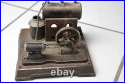Vintage Joseph Falk Steam Engine Toy Collectible Metal