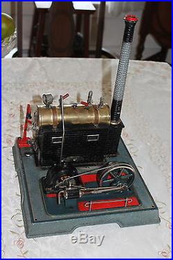 Vintage LARGE Marklin 4097 Steam Engine Toy with Dynamo and Street Light