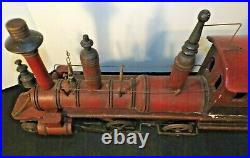 Vintage Large Collectible Hand Crafted Wood And Metal Steam Locomotive/Train