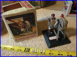 Vintage Linemar, Marx toys diecast, tin toy steam engine J9288 set with tools