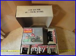 Vintage Linemar, Marx toys diecast, tin toy steam engine J9288 set with tools