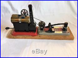 Vintage MAMOD SP1 Stationary Steam Engine montage w Wilesco Blacksmiths hammer