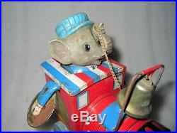 Vintage MT Trademark Elephant Steam Engine Musical Battery Litho Tin Toy Japan