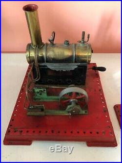 Vintage Mamod Model Toy Steam Engine Made In England Meccano Erector Set