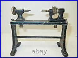 Vintage Marklin scale model cast iron lathe, accessory for model steam engine
