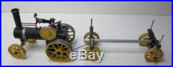 Vintage Metal MAMOD TEIA Steam Engine Tractor with Wagon Carriage