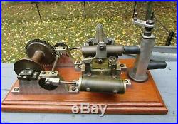 Vintage Miniature Mechanical Twin Cylinder Toy Steam Engine