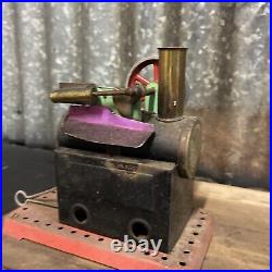 Vintage Model Steam Engine Mamod Mm1 Stationary Engine Brass Boiler + Other