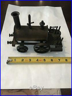 Vintage Model Steam Hot Air Engine Basset Lowe Brass Metal Toy Train England