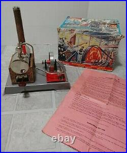 Vintage Original 1950 WILESCO D5 STEAM ENGINE With Box Untested