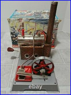 Vintage Original 1950 WILESCO D5 STEAM ENGINE With Box Untested