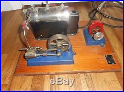 Vintage RARE JENSEN Model 10 Live Steam Engine Toy Power Plant w LIGHT