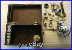 Vintage Schaffer & Budenberg Steam Engine Indicator Parts with Box Antique