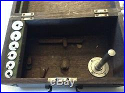 Vintage Schaffer & Budenberg Steam Engine Indicator Parts with Box Antique