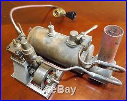 Vintage Scratch Built Live Steam Engine Model Toy Boat Train Etc