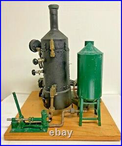 Vintage Stationary Steam Plant, Boiler, Horizontal Mill Steam Engine