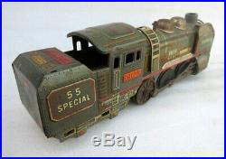 Vintage TN Trade Mark C 1955 Special 55 Steam Locomotive Train Engine Toy Japan
