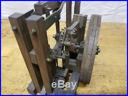 Vintage Walking Beam Steam Engine Model Toy Wood Brass Oil Field