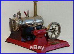 Vintage Weeden Electric Toy Steam Engine N0. 670 Brass Boiler Cast Iron Base