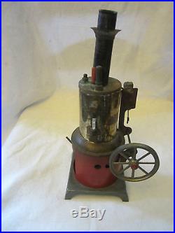 Vintage Weeden Metal Vertical Line Wheel Toy Steam Engine Germany