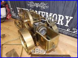 Vintage Wilesco Brass Old Smokey Steam Engine D-367 Roller Made Germany-nice