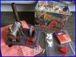 Vintage Wilesco D5 Steam Engine Toy S R & Co. W. Germany with Box & Instructions