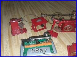 Vintage Wilesco & Jensen Steam Engine Toy Work Shop Saw Press Drill Accessory