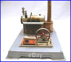 Vintage Wilesco Live Steam Engine Model D12 Machine Antique Toy with Box Plus